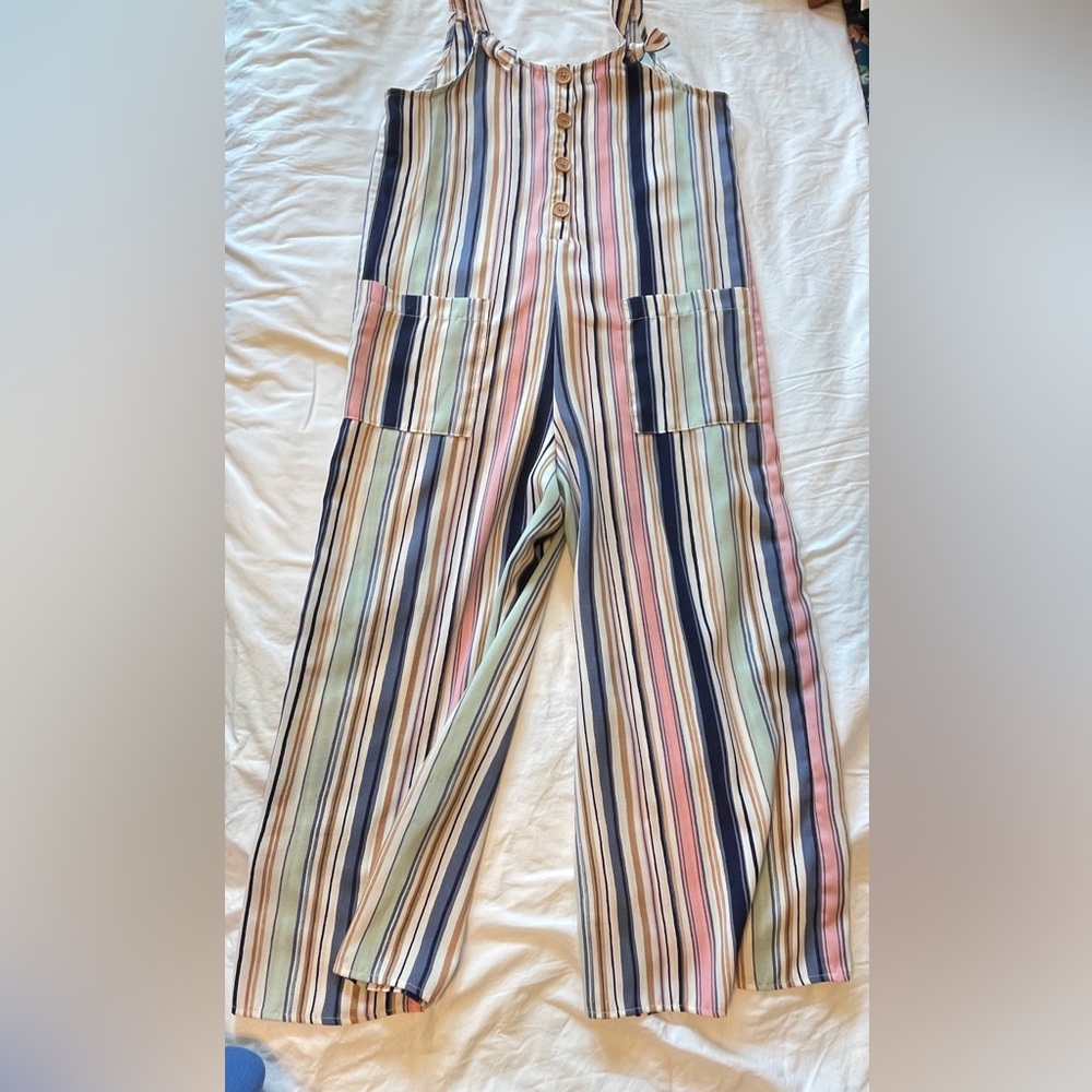 EUC Striped Multicolor Jumpsuit.